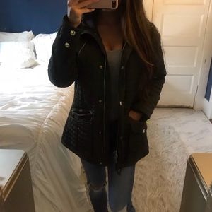 Michael Kors quilted puffer Jacket olive green